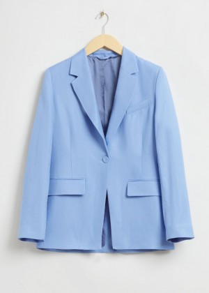Blejzer & Other Stories Relaxed Cut-Away Tailored Damske Svetlo Modre | SK-ZC1204769