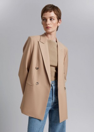 Blejzer & Other Stories Tailored Damske Béžové | SK-XU6079351