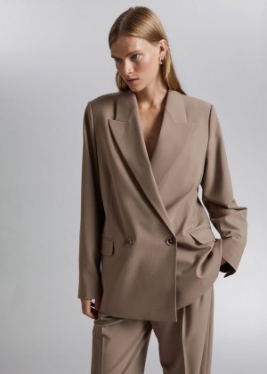 Blejzer & Other Stories Tailored Damske Hnede | SK-RB6489210