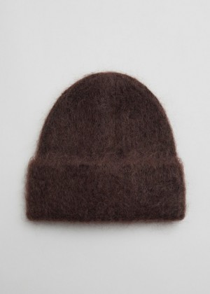 Ciapka & Other Stories Brushed Mohair-Blend Damske Bordove | SK-BR1758493