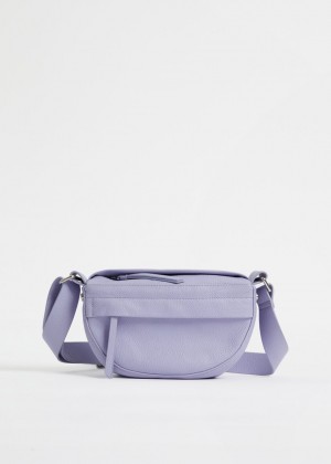 Crossbody Kabelka & Other Stories Small Soft Kozene Damske Nachový | SK-VA2763510