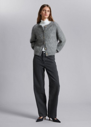 Džínsy & Other Stories Relaxed-Fit Tapered Damske Čierne | SK-YQ6523709