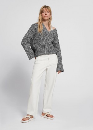Džínsy & Other Stories Relaxed-Fit Tapered Damske Biele | SK-IG1038649