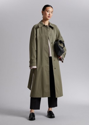 Kabat & Other Stories Relaxed Trench Damske Hnedožltý | SK-HE4918037