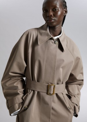Kabat & Other Stories Relaxed Trench Damske Hnede | SK-NP0165874