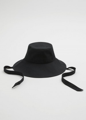 Klobuk & Other Stories Ribbon Bucket Damske Čierne | SK-BP7561820