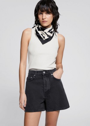 Kratasy & Other Stories Forever Cut Denim Damske Čierne | SK-UR5820736