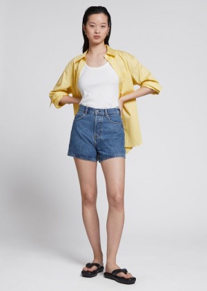 Kratasy & Other Stories Forever Cut Denim Damske Modre | SK-OV6387405