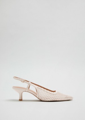 Lodicky & Other Stories Pointed Slingback Pumps Damske Biele | SK-RW1263407