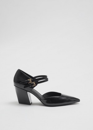 Lodicky & Other Stories Western Kozene Pumps Damske Čierne | SK-LG8620417