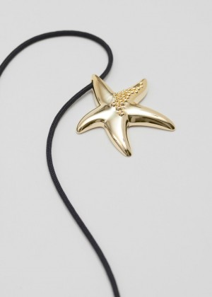 Nahrdelnik & Other Stories Starfish Cord Damske Zlate Čierne | SK-WN4590317
