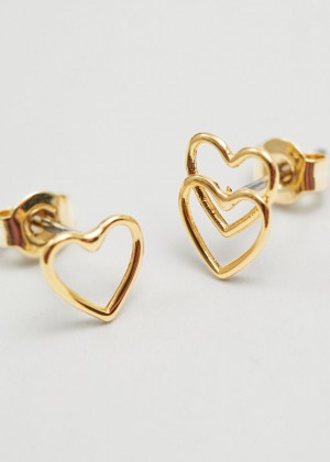 Nausnice & Other Stories Heart Stud Damske Zlate | SK-VX6421597