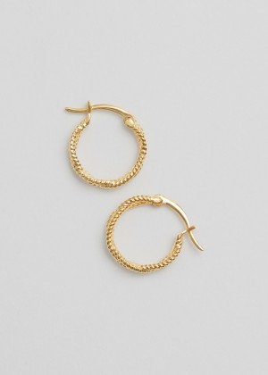 Nausnice & Other Stories Rope-Twist Hoop Damske Zlate | SK-QB0712548