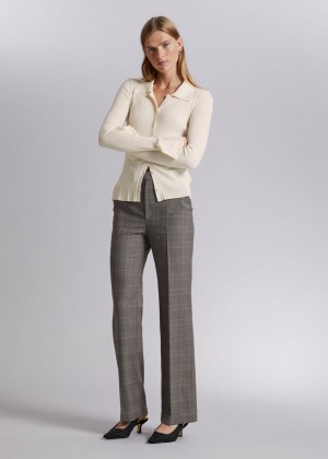 Nohavice & Other Stories Slim Flared Tailored Damske Hnede | SK-MV6427530