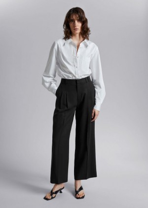 Nohavice & Other Stories Tailored High Pásom Damske Čierne | SK-RW4167523