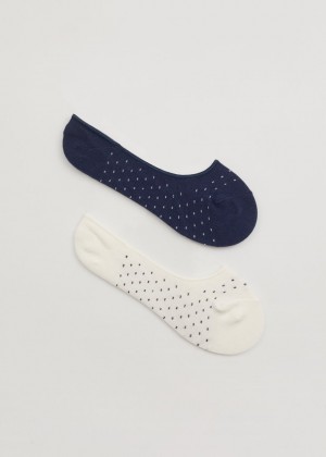 Ponozky & Other Stories 2-Pack Footie Damske Biele Čierne | SK-TC3891250