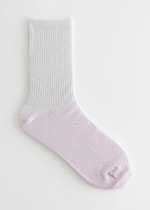 Ponozky & Other Stories Soft Tie-Dye Damske Ruzove | SK-FN8571469