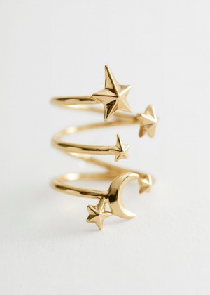 Prsten & Other Stories Starry Sky Damske Zlate | SK-UD3720195