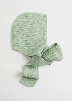 Sal & Other Stories Crochet Hood Damske Zelene | SK-FN9025687