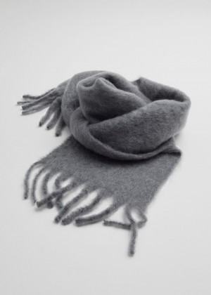 Sal & Other Stories Large Mohair-Blend Damske Siva | SK-RI8415762