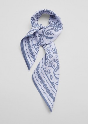 Sal & Other Stories Printed Damske Indigo Biele | SK-LD4819703