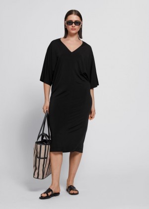 Saty & Other Stories Loose-Fit Kimono Sleeve Damske Čierne | SK-TH1260495