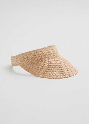 Siltovka & Other Stories Straw Visor Damske Hnede | SK-XQ1590736