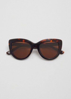 Slnecne Okuliare & Other Stories Cat-Eye Acetate Damske Hnede | SK-XP0256984
