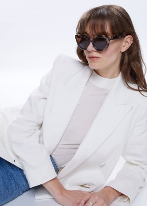 Slnecne Okuliare & Other Stories Oversized Round Lens Damske Hnede | SK-AL5728430