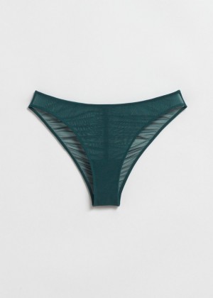 Spodne Pradlo & Other Stories Mesh Briefs Damske Tmavo Zelene | SK-EP5160294