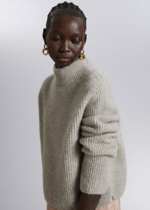 Sveter & Other Stories Boxy Knit Damske Siva | SK-HI6420379