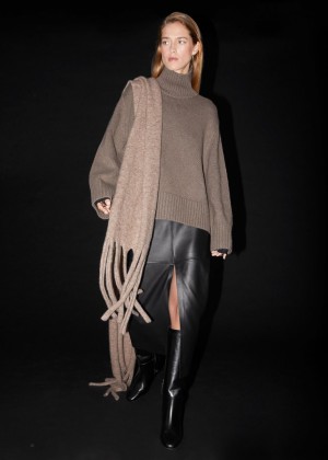 Sveter & Other Stories Cashmere Mock Neck Jumper Damske Hnede | SK-QN3628514