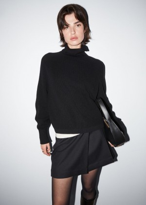 Sveter & Other Stories Cashmere Turtleneck Damske Čierne | SK-OM6503894