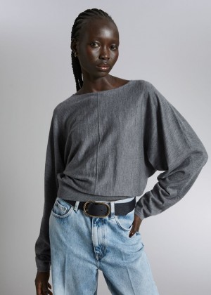 Sveter & Other Stories Dolman Merino Damske Siva | SK-JR6217890