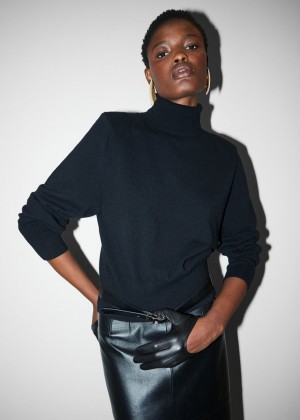 Sveter & Other Stories Merino Turtleneck Knit Damske Čierne | SK-MG5948327