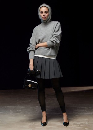 Sveter & Other Stories Mock Neck Damske Siva | SK-NF5130684