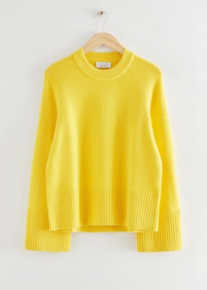 Sveter & Other Stories Oversized Raglan Sleeve Damske Svetlo Žlté | SK-FW2946180