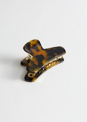 Vlasové Doplnky & Other Stories Clouded Acetate Hair Grip Damske Hnede | SK-EH3064817